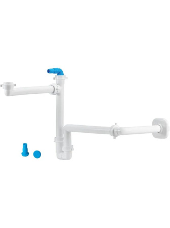 Сифон для раковины Lira Spazio Bagno NT A.1115.32, Ø32-Ø40, со смещенным отверстием, белый